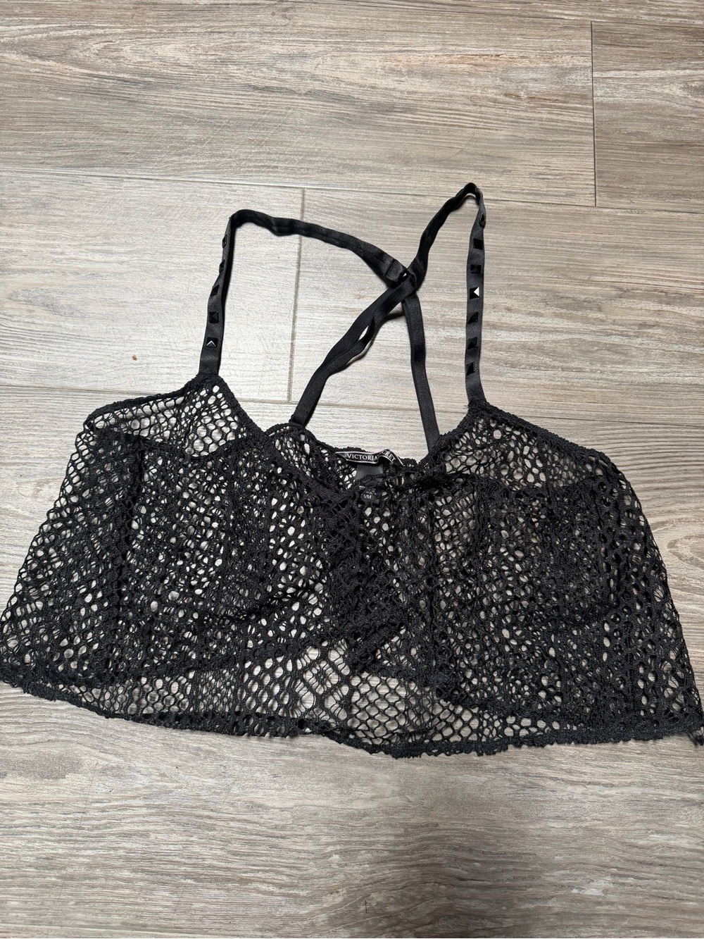 Victoria's Secret Black Crochet Lace Bralette
